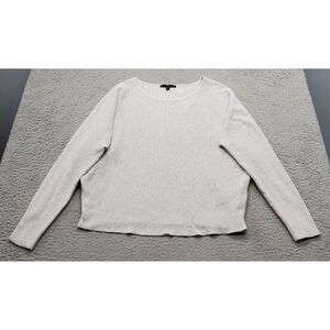 Cyrus Sweater Womens Large Gray Waffle Knit Round Neck Long‎ Sleeve Pullover